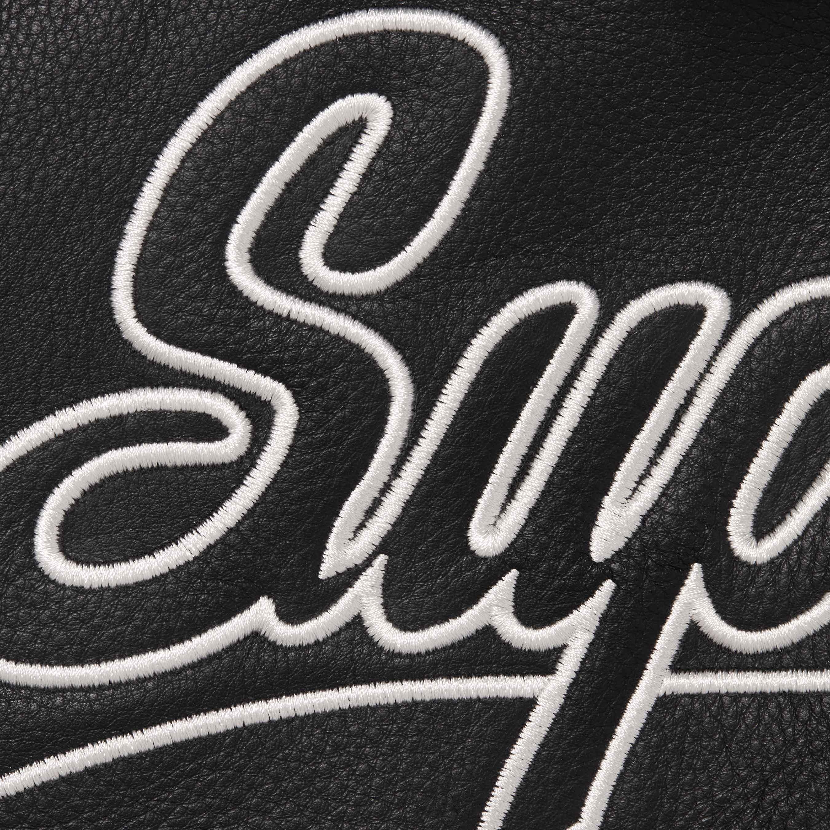 Supreme®/Chicago White Sox™ Leather Varsity Jacket view 3